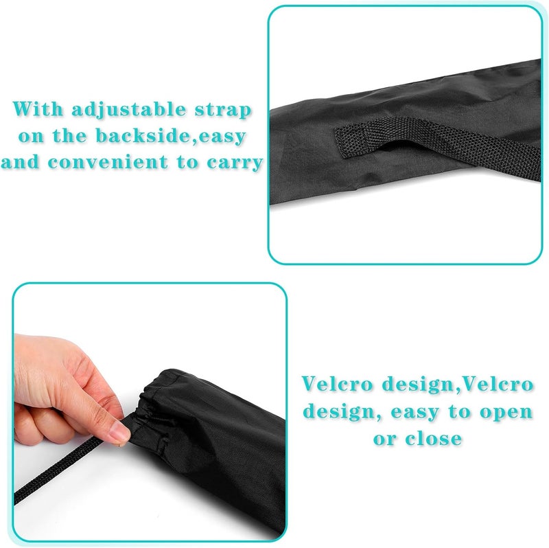 Styquenzer 2PCS Billiard Cue Stick Carrying Case, Snooker Storage Bag, 35 Inch Black Pool Cue Case - Image 3